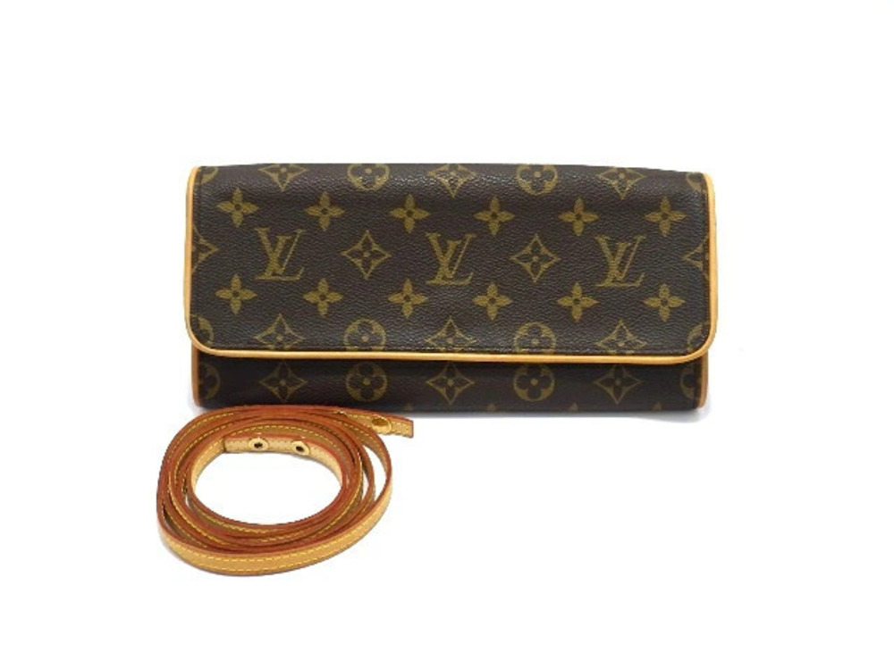 Louis Vuitton Shoulder Pochette Twin Bag Monogram Brown